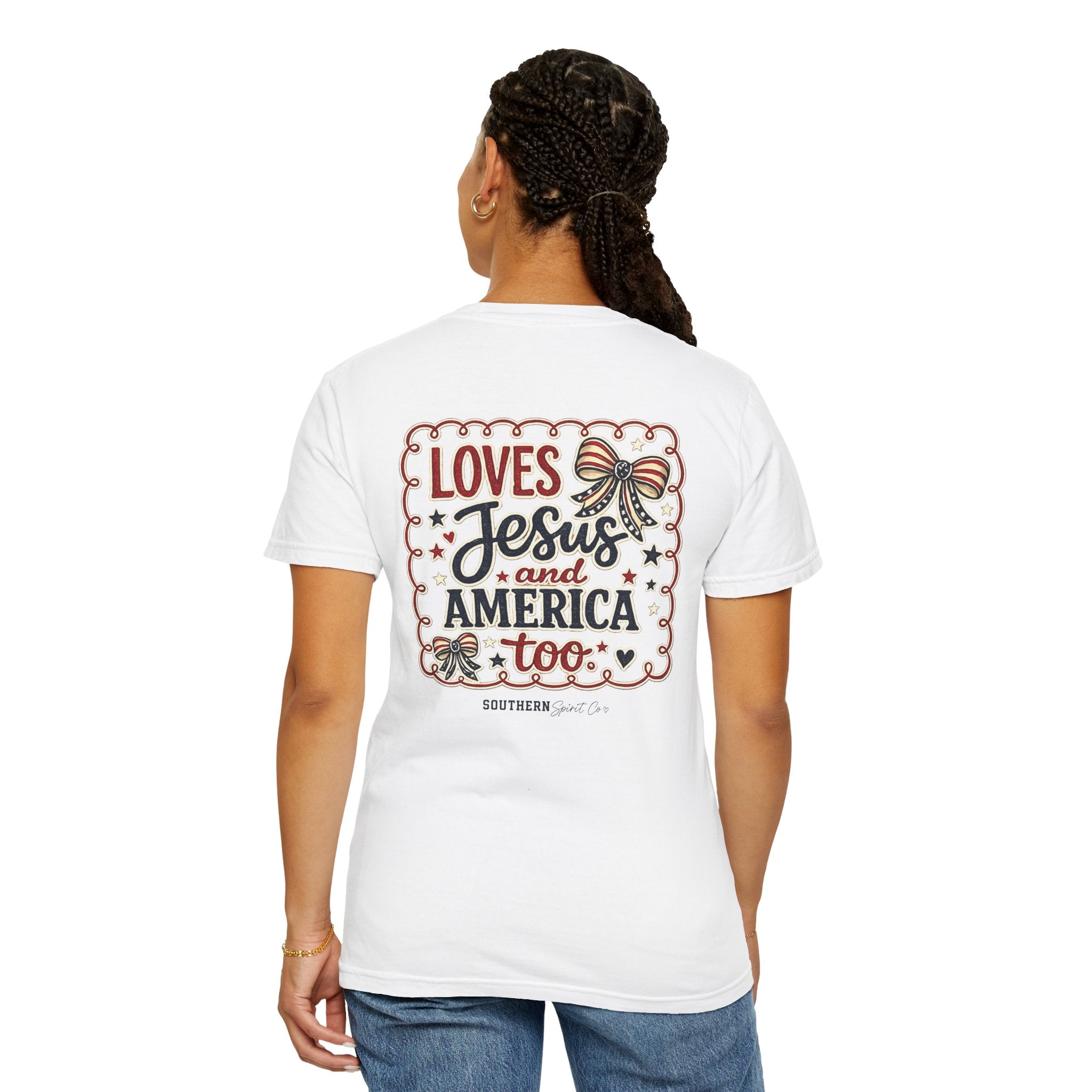 Loves Jesus and America Tee